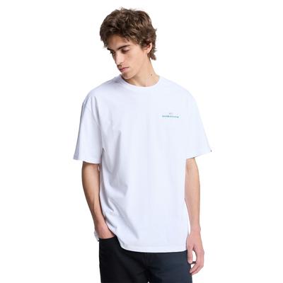 T-Shirt QUIKSILVER "Upside Down", Herren, Gr. XS, weiß, Obermaterial: 100% Baumwolle., Shirts T-Shirt