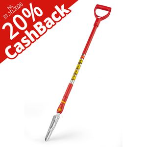 Wolf-Garten Unkrautstecher iW-F, 73ADD002650, Distelstecher, 20% Cashback, Kunststoffgriff und Aluminiumstiel, 140 cm