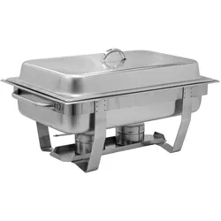 AcMax Edelstahl Speisenwärmer Warmhaltebehälter Chafing Dish T633