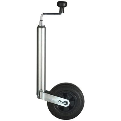 Anhänger-Stützrad STEMA, silber (silberfarben, schwarz), 20, Stahl, Räder