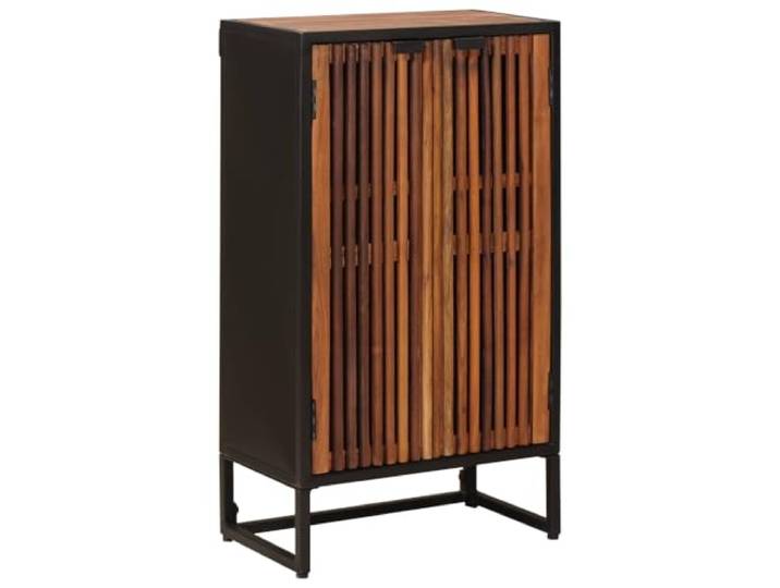 PUGYNBK Hohe Anrichte 53 x 30 x 95 cm Massivholz, Mangoholz, Sperrholz, Regale und Türen, für Wohnzimmer