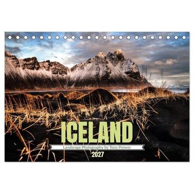 Natural scenery of Iceland (Desk Calendar 2027 DIN A5 landscape), CALVENDO 12 Month DeskCalendar