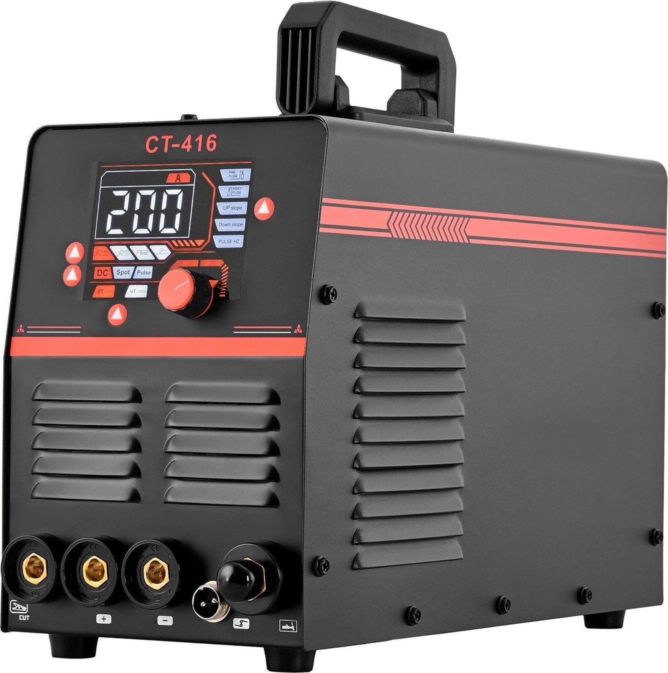 VEVOR 3-in-1 plasma snijapparaat en lasapparaat CUT/TIG/MMA, 50A plasma snijmachine en 200A TIG lasapparaat met LED digitaal display, 220V