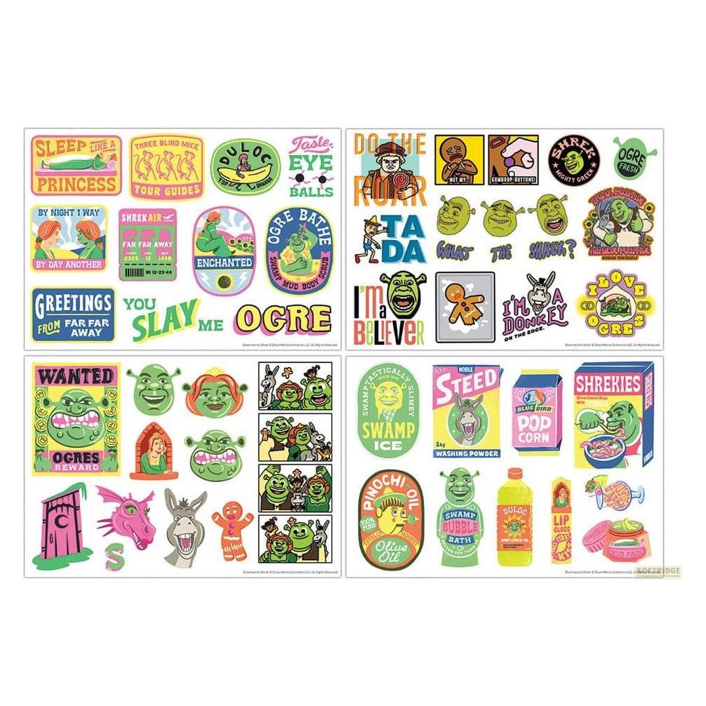 Fanattik Shrek Tech Sticker Pack (4 Sticker) (FNTK-UV-SHK06)