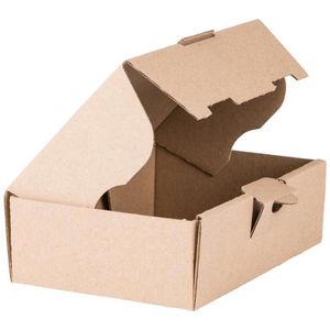 BB-Verpackungen Maxibriefkarton braun, für DIN A6, 160 x 110 x 50mm, Steckverschluss, 25 Stück