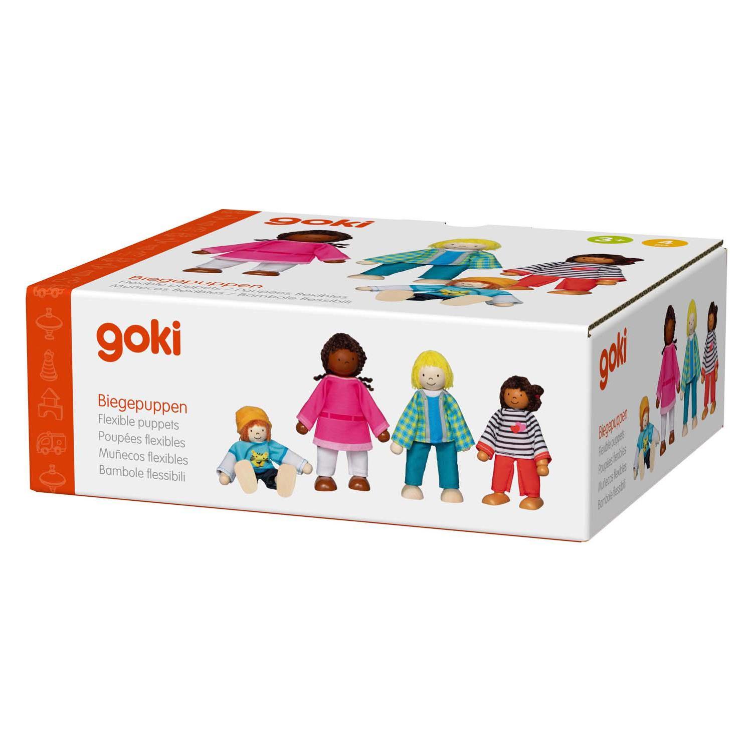 Goki Biegepuppen Interkulturelle Familie (51463)