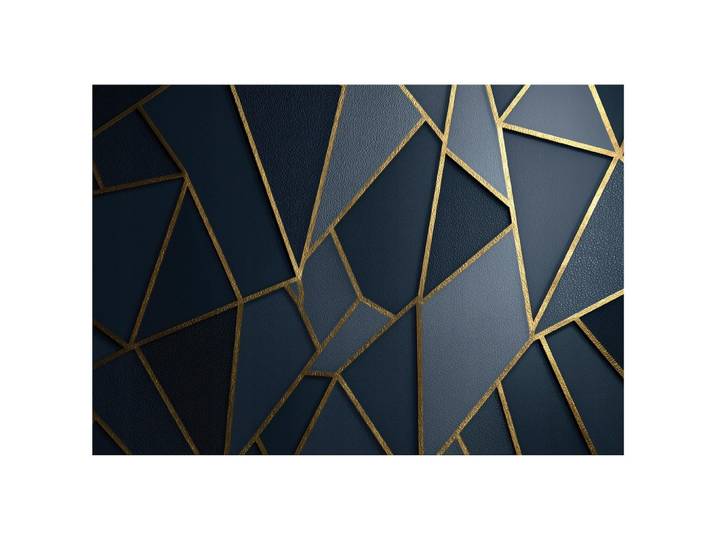 FOTOTAPETE Abstrakt Geometrisch Blau 200x140 cm