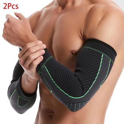Useful Little Things Premium Sports Elbow Compression Sleeves For Tendonitis And Bodybuilding 2pcs Green m
