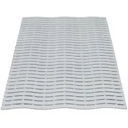 Bodenmatte Miltex Yoga Soft Step® grau 60 x 90 cm Bodenmatte für Nassbereiche mit Kreuz-Quer-Ablauf