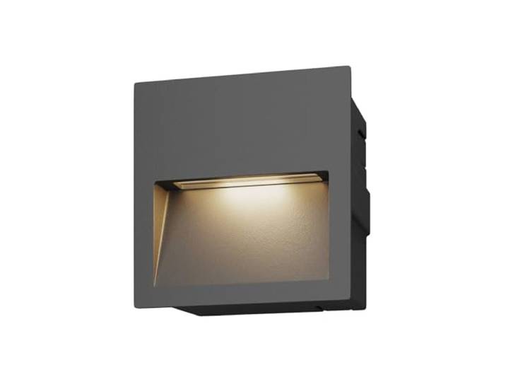 LED Applique extérieure Loya (Moderne) en Noir Aluminium (1 lampe\,à)\, encastrable pour l’extérieur applique mur extérieur/mur de la maison terrasse & balcon