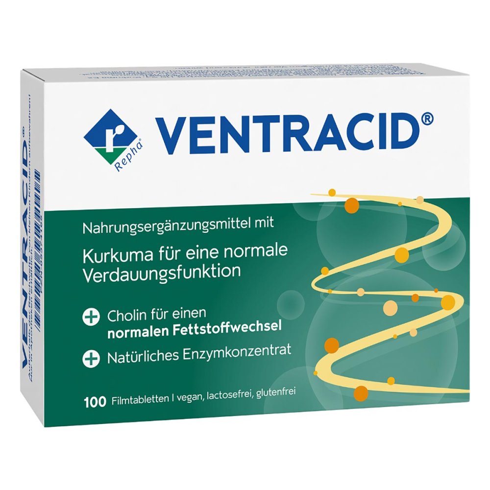REPHA GmbH Biologische Arzneimittel VENTRACID - gesunde Verdauungsfunktion + Fettstoffwechsel 05374165