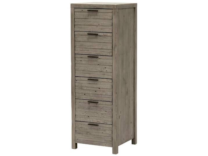 Chiffonnier bois recyclé grisé 6 tiroirs SIENNE