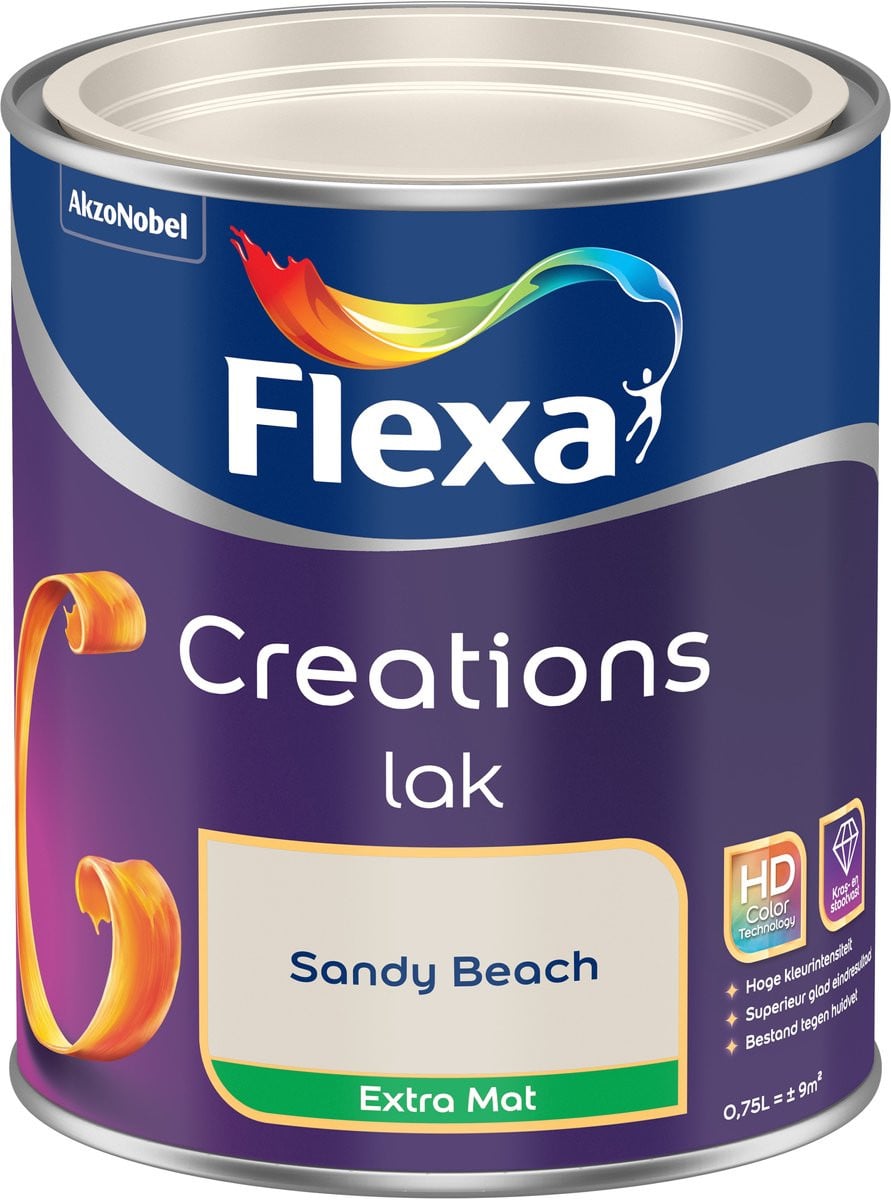 Flexa Creations Lak Extra Mat - Sandy Beach - 750 ml