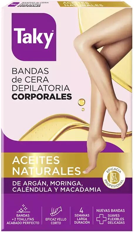 Taky Natural Oils Facial Wax Strips for Hair Removal 16 units