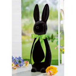 Dekofigur Hase Jimmy schwarz 41cm