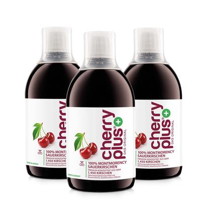 Cherry Plus Das Original Montmorency Sauerk.-Konz. 3x500 ml Konzentrat