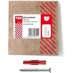 TOX TRI 5/31 Dübel-Schrauben Set 5 x 31 mm, 6 St.