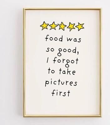 Inspired Living Funny Kitchen Wall Art Coffee Lover Poster Retro Kitchen Decor Quote Canvas Print 14 50x70cm Unframed