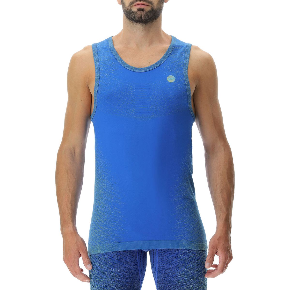 Uyn MAN Running Exceleration OW Sleeveless lapis/lime (K698) XL O102346-K698-XL