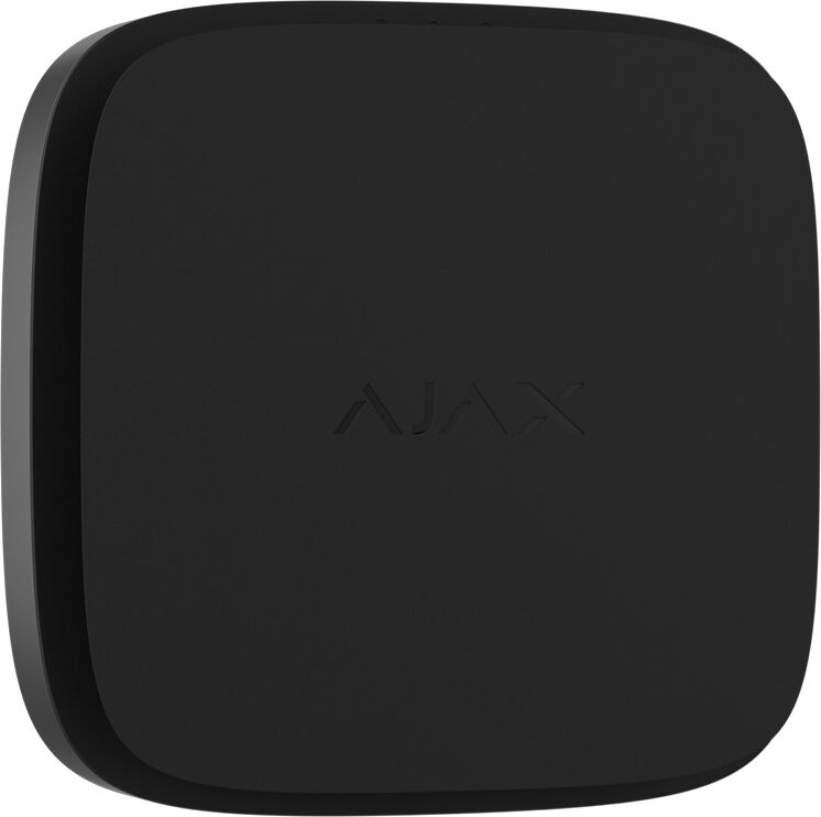 Detector de Fumo s/ Fios 868 MHz c/ Sensor de Temperatura e Sirene (Preto) - AJAX