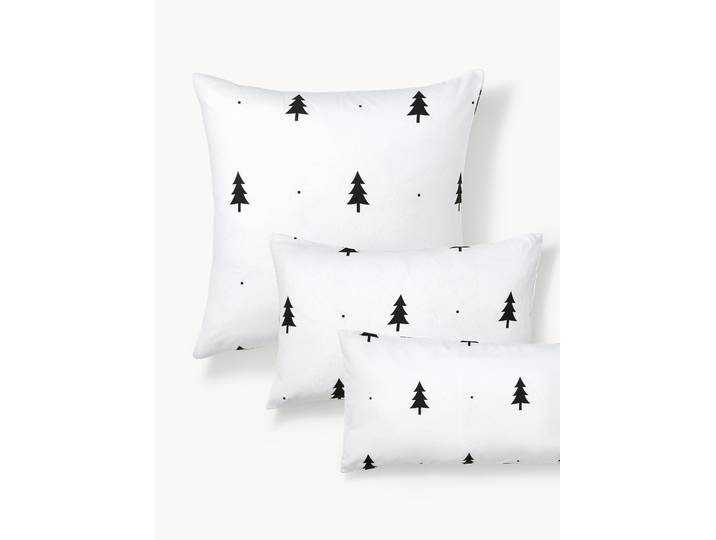 Taie d'oreiller en flanelle avec sapins X-mas Tree