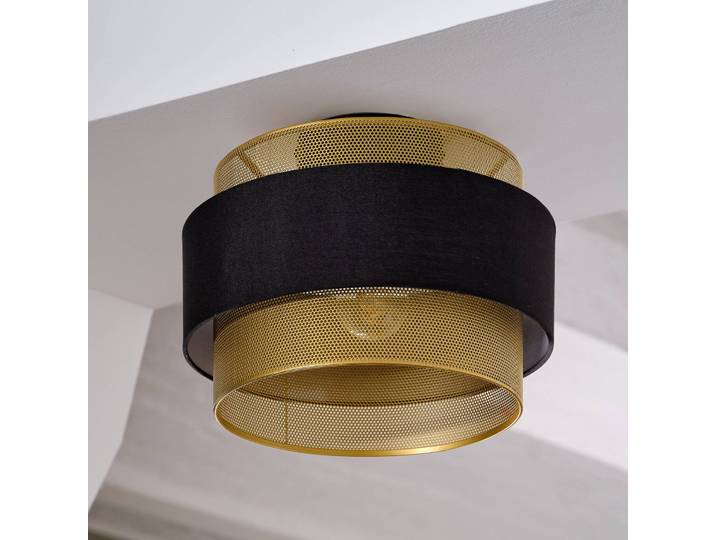 OSRAM Deckenlampe Decor Hornet, dimmbar, schwarz, für Wohn- / Esszimmer, Textil / Stoff / Seide, Modern, Deckenlampe