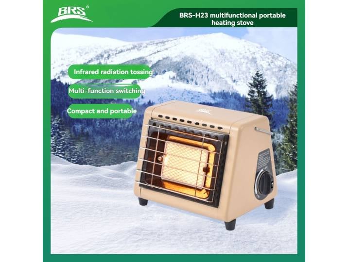 BRS-H23 Chauffage au gaz portable extérieur Chauffage de tente pour la maison Économie d'énergie Camping Chauffage Poêle Économiseur de gaz Chauffage Équipement de pêche