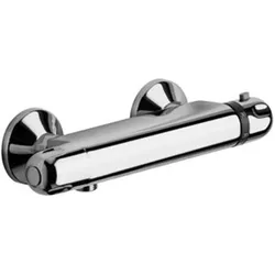 Plieger, Duscharmatur + Badewannenarmatur, Luzon Duscharmatur thermostatisch ohne Übergang mit Kupplungen HOH = 15 cm Chrom