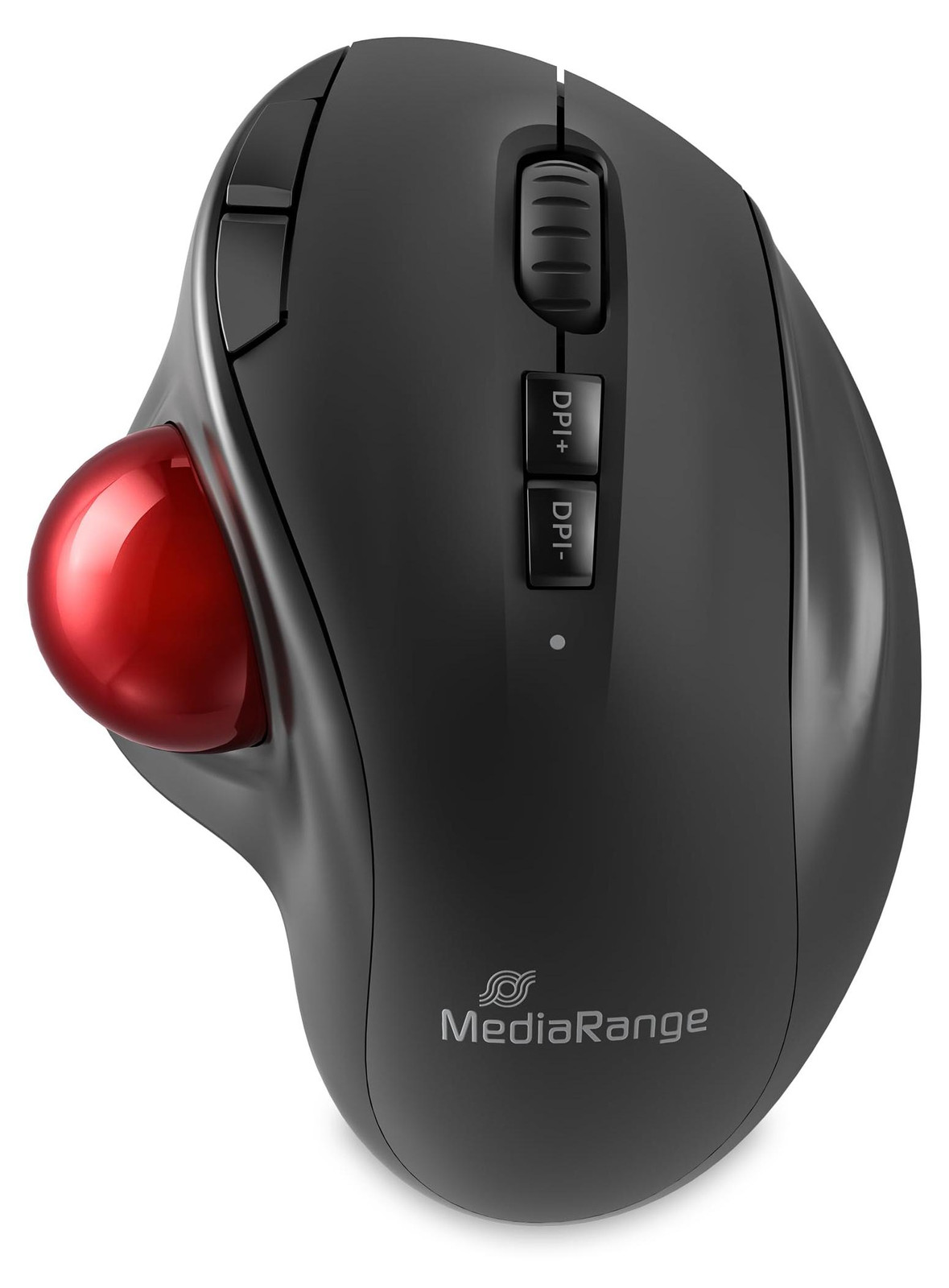 MediaRange draadloze trackball-muis met 7 knoppen en 800-2.400 DPI voor rechtshandigen