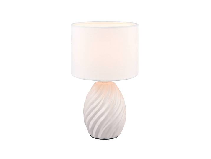 Reality Leuchten Tischlampe Melva, weiß / opal, für Flurbereich, Keramik, Tischlampe