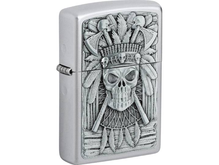 Aansteker Zippo Indian Skull Emblem