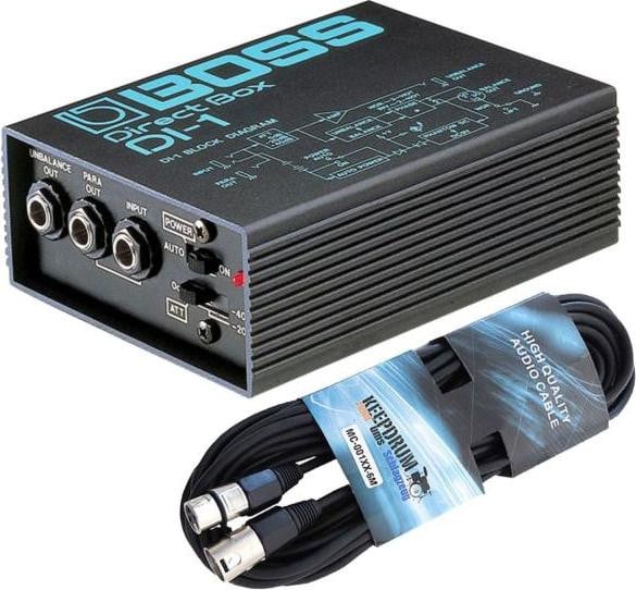 Boss DI-1 actieve DI-box met XLR-kabel