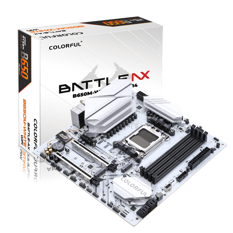 COLORFUL Battle Axe B650M Frost WIFI V15 M-ATX gamingmoederbord