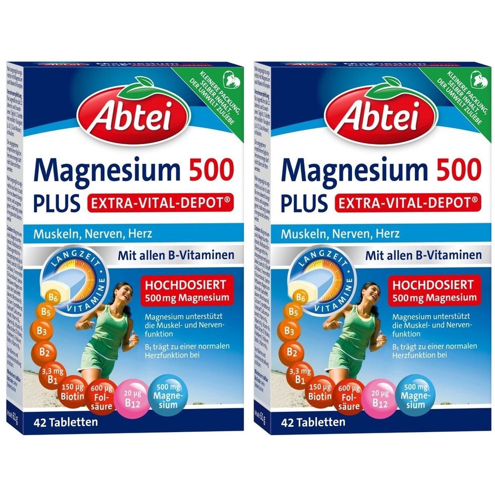 Abtei Magnesium 500 Plus Tabletten 2x 2x42 St