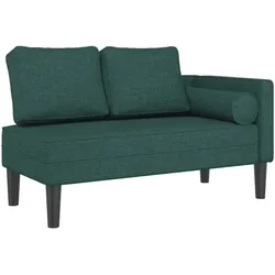 Décoshop26 - Chaiselongue/Lounge/Sofa für den Innenbereich mit grünen Stoffkissen DEC026104 DEC026104