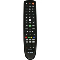 Meliconi Gumbody Personal 5 plus IR-Fernbedienungstasten für Fernseher (Gerätespezifische Fernbedienung, Universal Fernbedienung, Infrarot), Fernbedienung, Schwarz