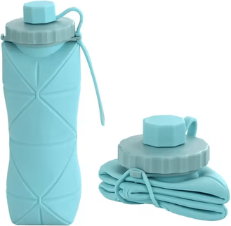 Inspire Essentials HydraFold Collapsible Water Bottle Portable Silicone Travel Cup c
