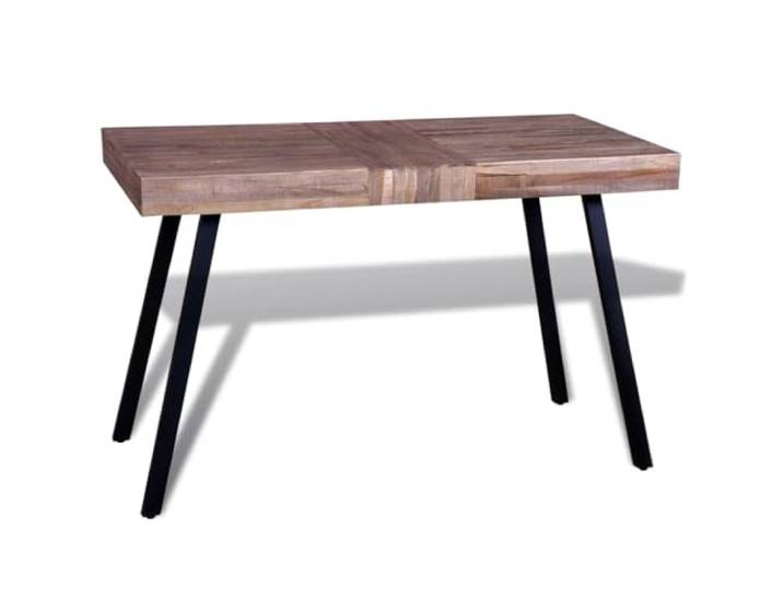HKLGBVCR Couchtisch aus recyceltem Teakholz Solides Altholz, handgefertigt, Vintage-Stil, Unikat für Wohnzimmer