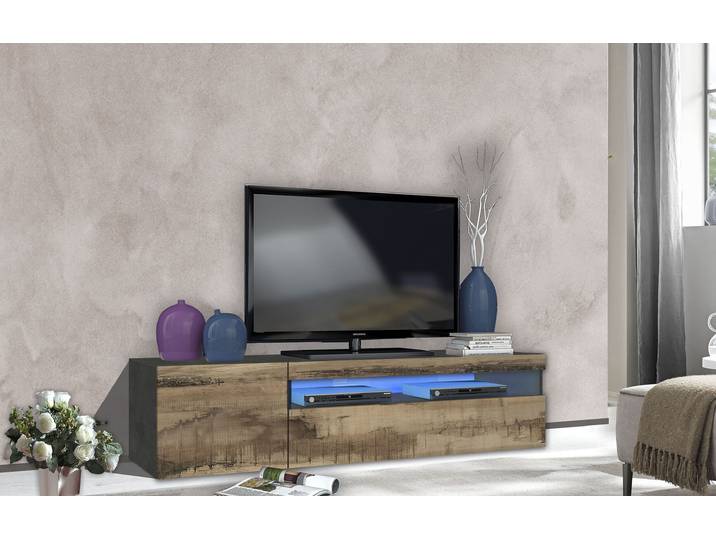 Lowboard HOME AFFAIRE Egypt , beige (zement ahorn), B:155cm H:36,5cm T:40cm, Sideboards, Lowboard, Breite 155 cm