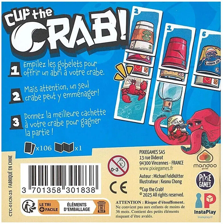 Pixie Games Cup The Crab