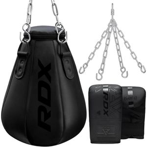 RDX-Sports Boxsack Maize Set, gefüllt mit Textilresten, 8 kg, für Kinder & Erwachsene, 50 cm, mit Stahlkette zum Aufhängen