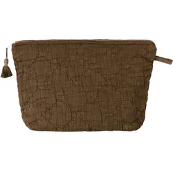 IB Laursen Kulturbeutel wattiert, 28 x 8 x 18 cm, chocolate