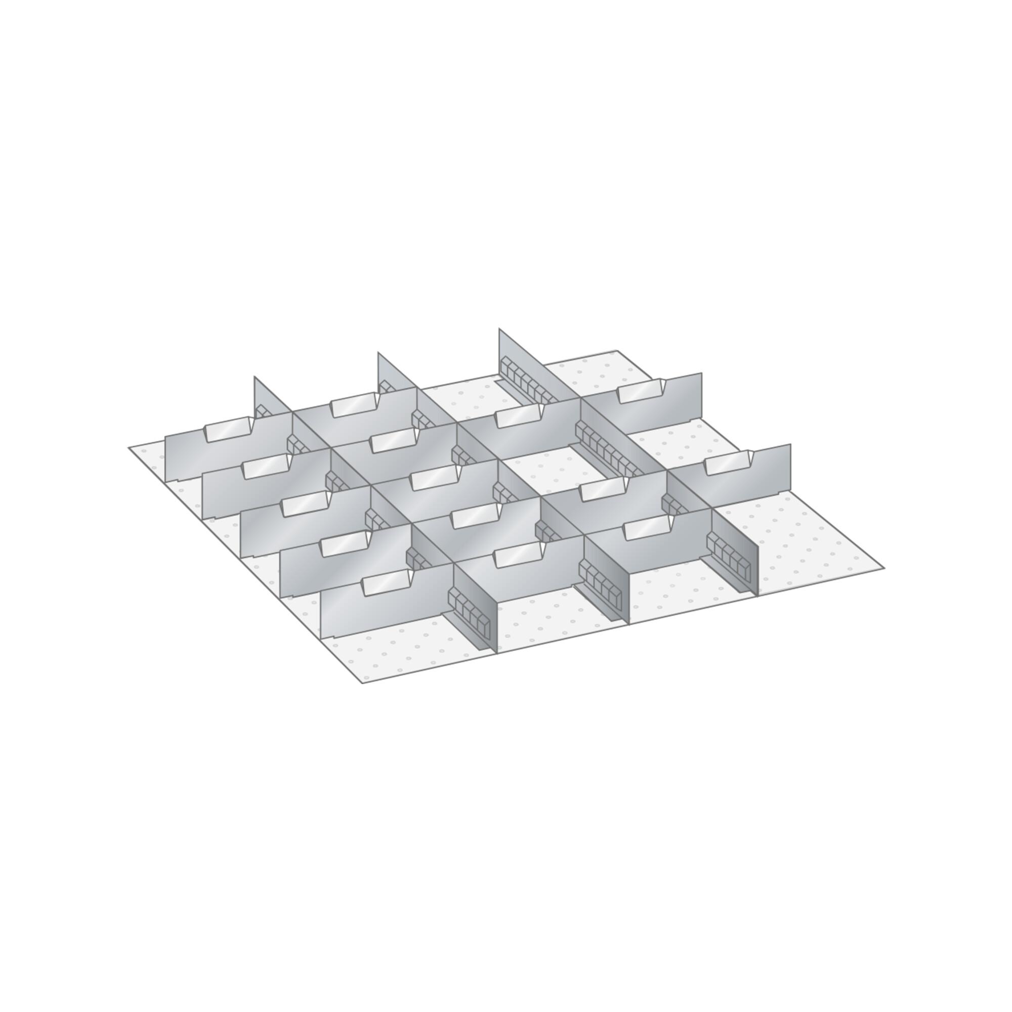 Lista Set Schlitzwände und Trennbleche 36x36E (BxTxFH) 612x612x200mm (100.346.000)