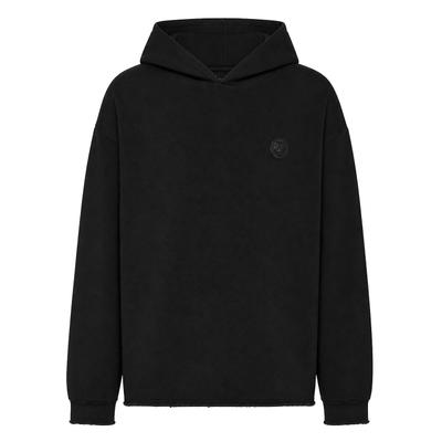 Sweatshirt PLEIN SPORT "Kapuzen-Sweatshirt", Herren, Gr. XL, 02, schwarz, Obermaterial: 82% Baumwolle, 18% Polyester, Sweatshirts Sweatshirt