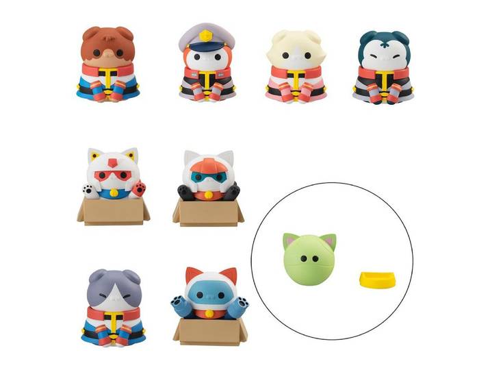 MegaHouse Actionfigur Mobile Suit Gundam Mega Cat Project Nyandam Federation Force Sp. Set S
