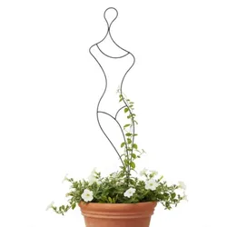 DanDiBo Rankhilfe Kletterhilfe Metall 140 cm Bodenstecker Gracia Gartenstecker Rankgitter Kletterpflanzen Blumenhalter Ranksäule Garten Blumen