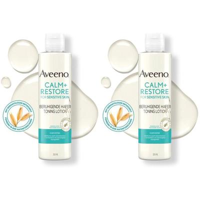 Aveeno Calm+ Restore beruhigende Hafer Toning Lot. 2x 2x200 ml Lotion