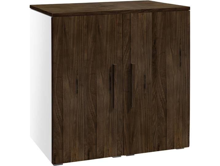 Hasena Kommode Airi weiss/ Nussbaum Holz/MDF B 90 H 86 cm - Kommode