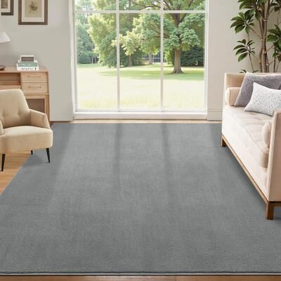Garvee Modern Solid Color Living Room Area Rug