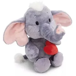 Nici: Elefanten-Plüschtier mit magnetischem Herzen - 32 cm, grau